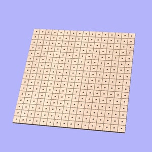 CNC Wasteboard for T-Nuts | 32&quot; X 32&quot; | *DIGITAL FILES* | Dxf. Svg. Ai. Eps. Pdf. Crv w/ toolpaths |