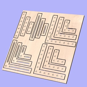 CNC L Fence And Stops - 3 Sizes | *DIGITAL FILES* | Dxf. Svg. Ai. Eps. Pdf. Crv w/ toolpaths |