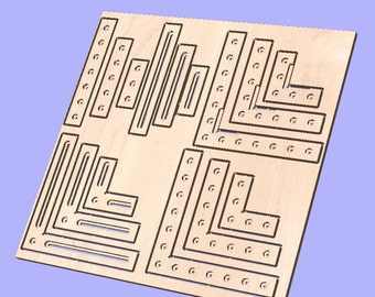 CNC L Fence And Stops - 3 Sizes | *DIGITAL FILES* | Dxf. Svg. Ai. Eps. Pdf. Crv w/ toolpaths |