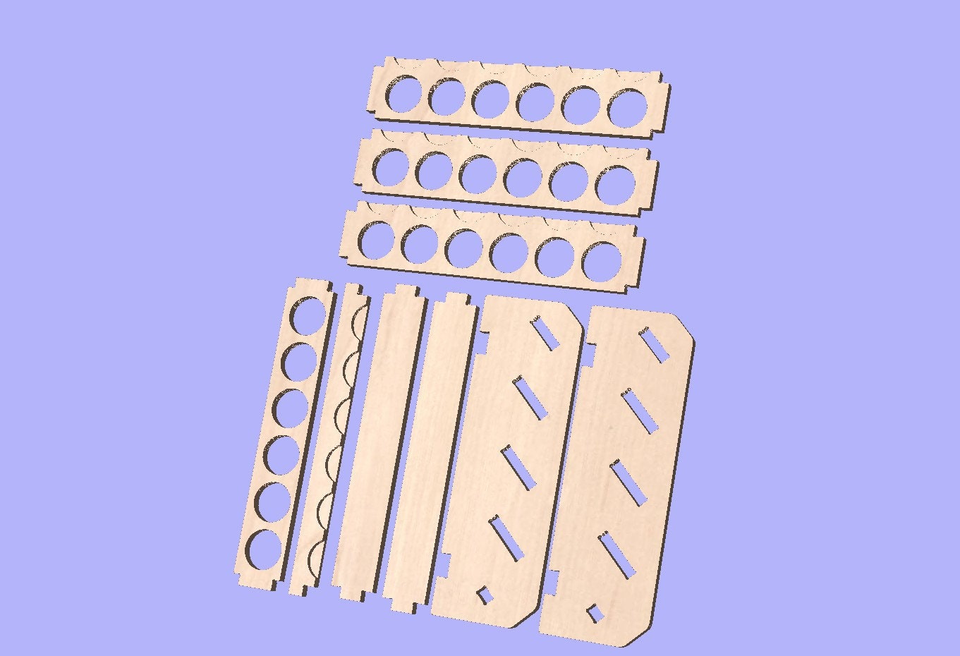 Spray Paint Storage Rack CNC Files | *DIGITAL FILES* | Dxf. Svg. Ai ...