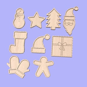 Christmas Trays | 9 Designs Included | Vector files for CNC | Dxf. Svg. Ai. Eps. Pdf. Crv with toolpaths | Make Your Own Trays
