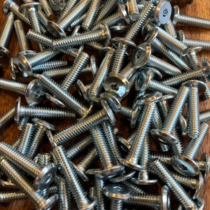 RampaTec Flat Head Bolts | 1/4-20 Thread | Silver