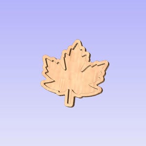 Ahornblatt Tablett | *Digitale CNC Dateien* | Catchall Tablett | Dxf. Svg. Ai. Eps. Pdf. Crv mit Werkzeugwegen | Machen Sie Ihre eigenen Tabletts