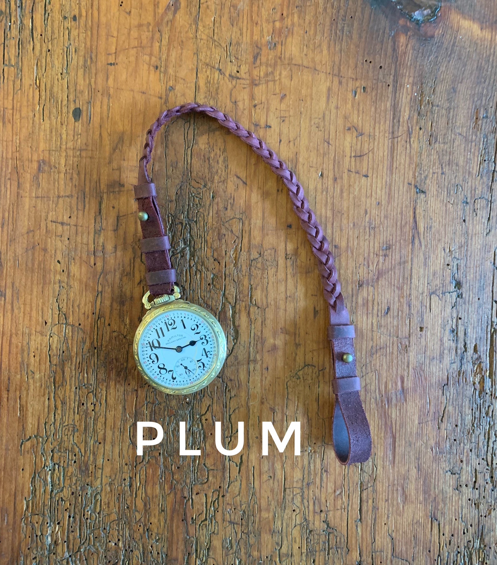 Custom Leather Pocket Watch Lanyards Wear Your Pocket Watch Etsy Canada