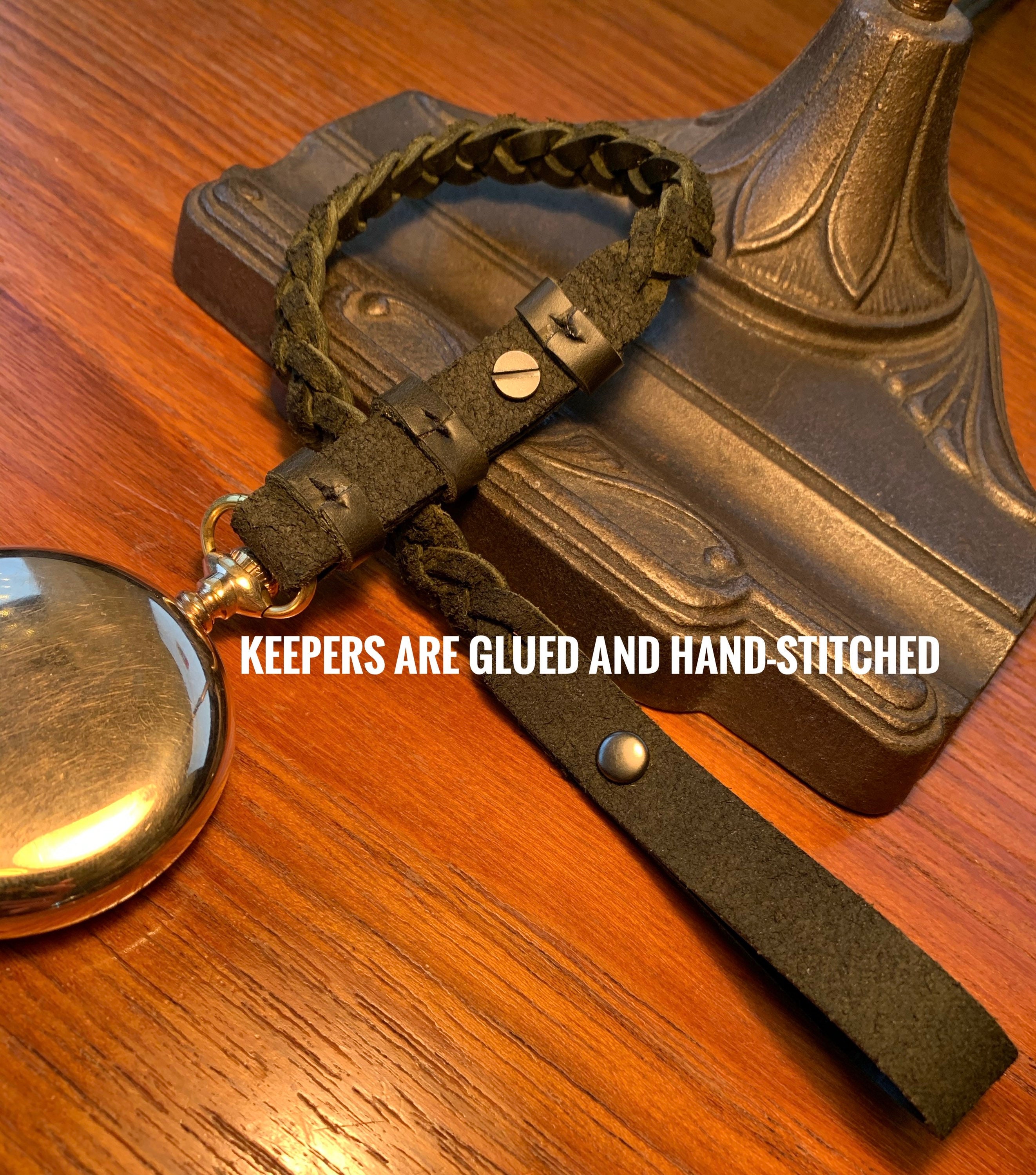 Leather pocket watch lanyards custom made Etsy