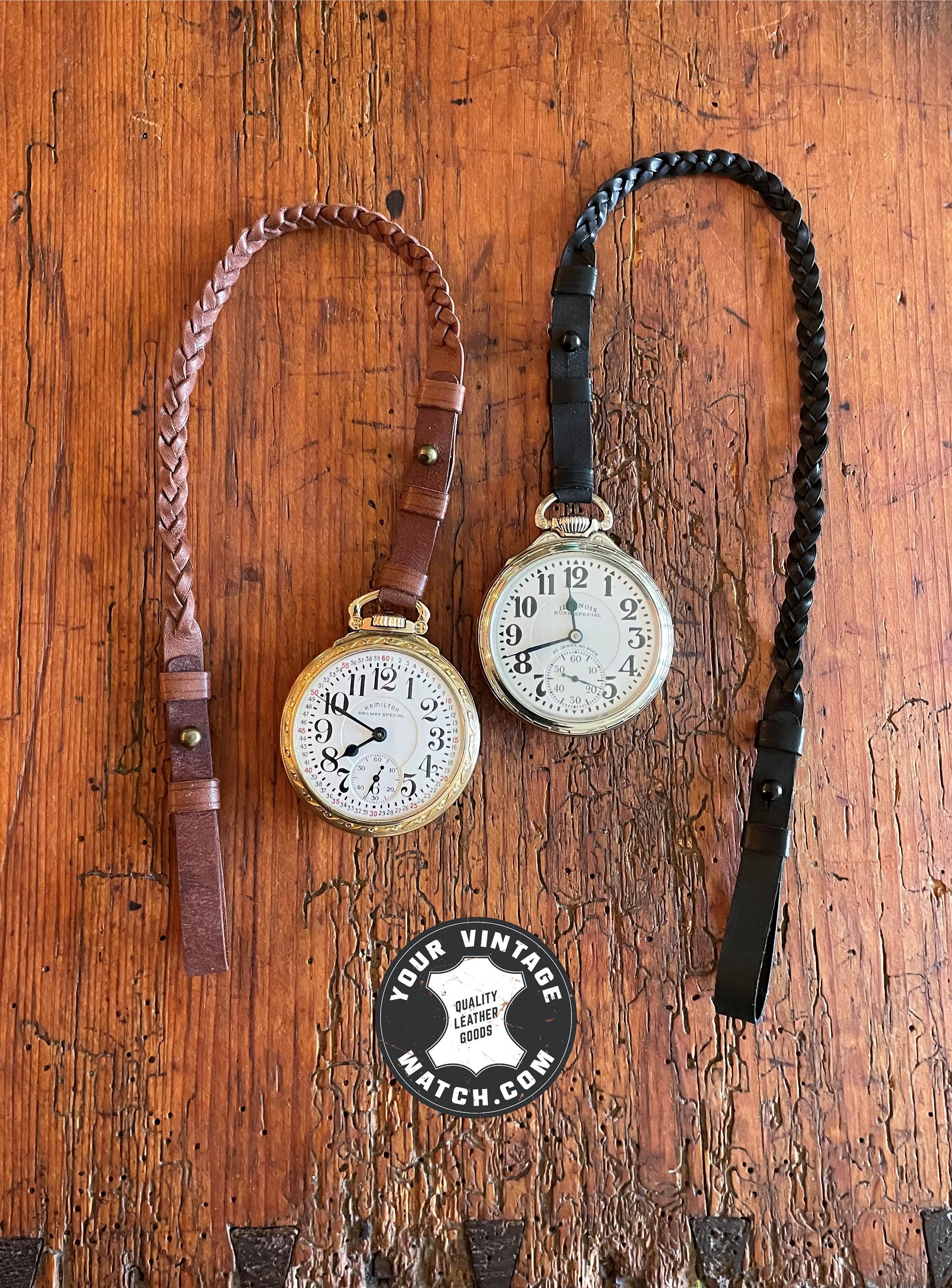 Custom Leather Pocket Watch Lanyards Wear Your Pocket Watch With Jeans Etsy UK