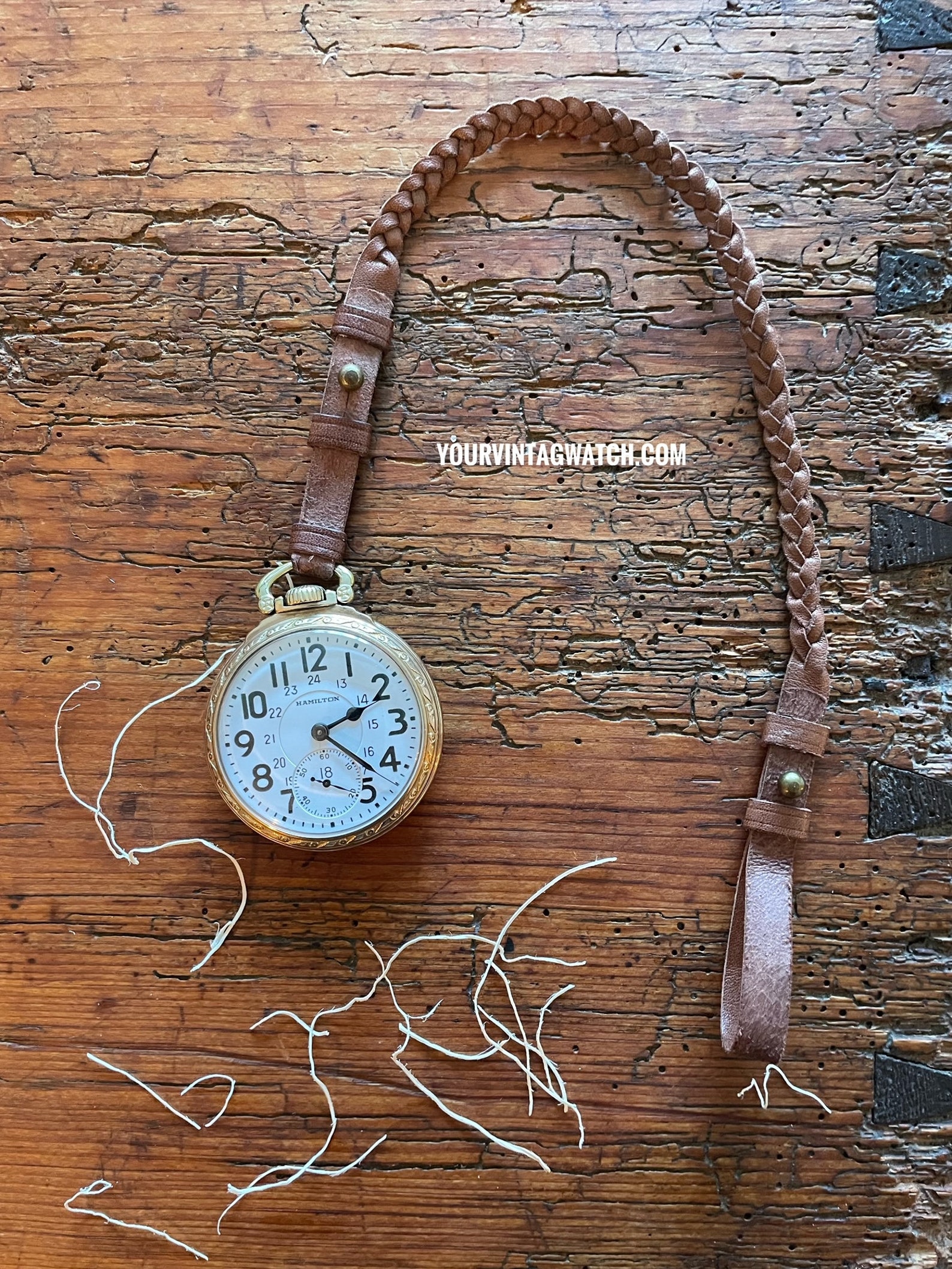 Custom Leather Pocket Watch Lanyards Wear Your Pocket Watch With Jeans
