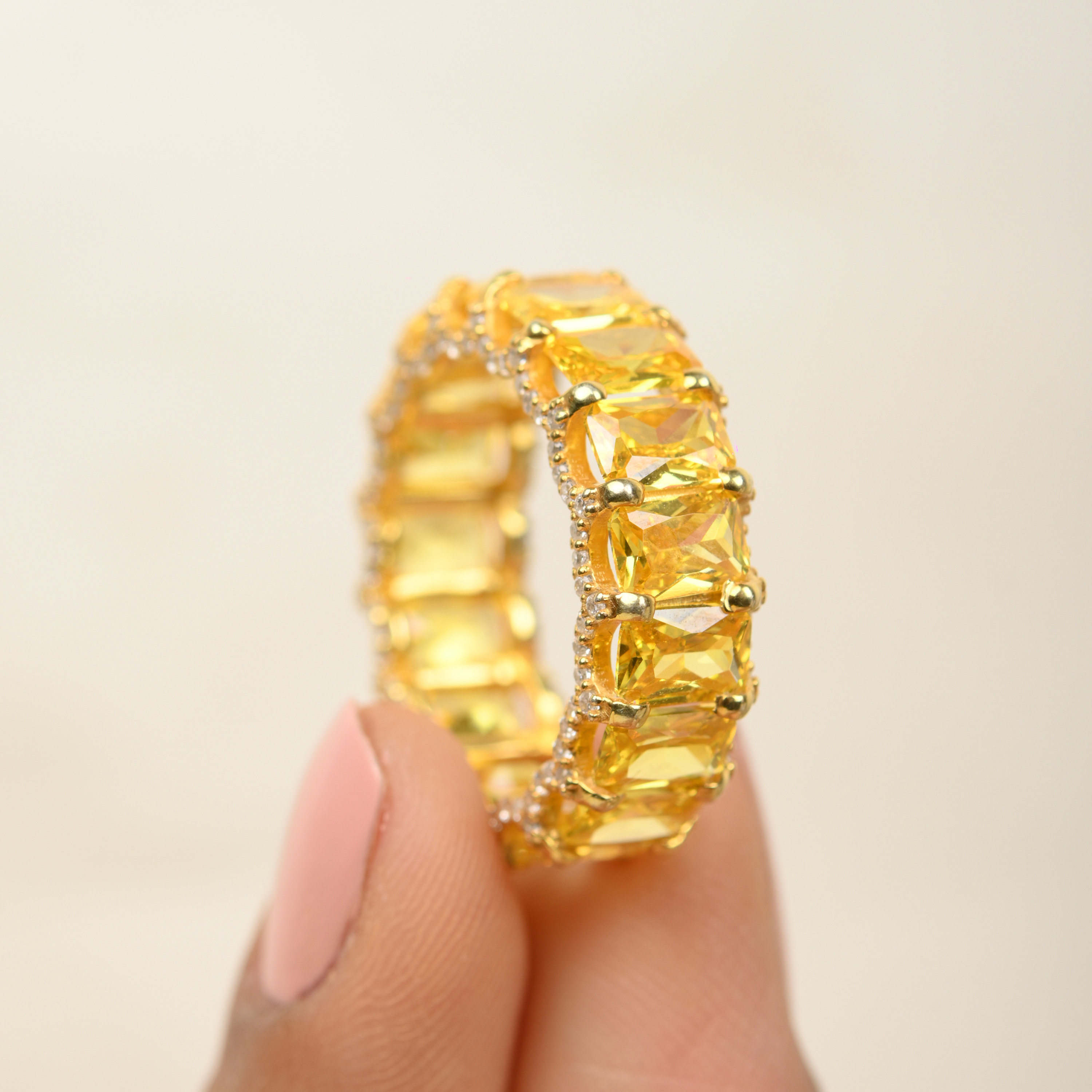 Buy Yellow Sapphire Ring Online In India Etsy India
