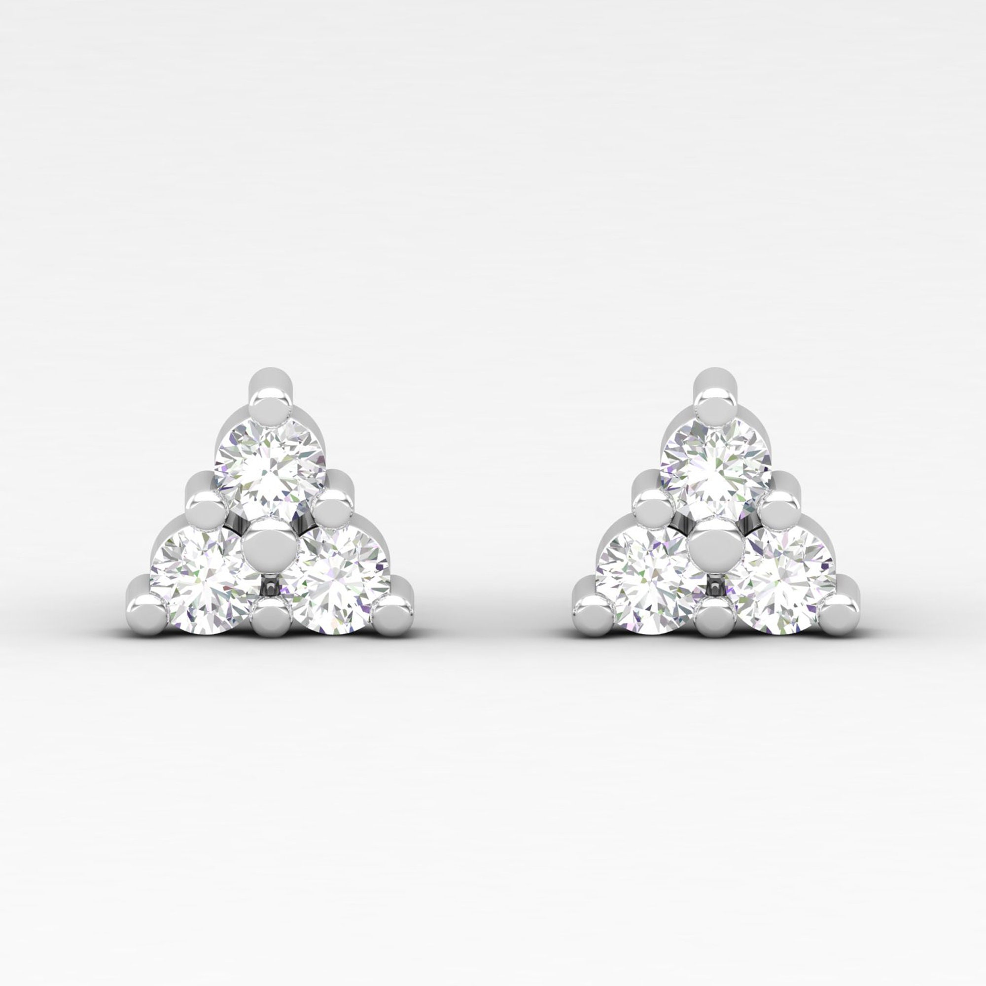 diamond helix stud earring