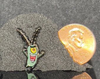 PLANKTON mini hat pin dubstep merch, edc, edm, lost lands, electric forest merch, rave