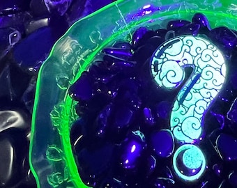 TIPPER Hat Pin clouds glow in the dark Black dubstep merch, edc, edm, lost lands, electric forest merch, rave
