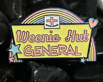 Weenie hut general hat pin Pastel Glow dubstep merch, edc, edm, lost lands, electric forest merch, rave