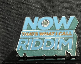 SUBTRONICS NOW THATS What I Call Riddim Blue hat pin dubstep merch, edc, edm, lost lands, electric forest merch, rave