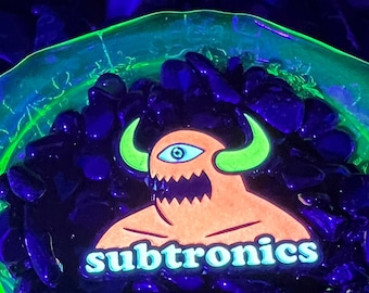 SUBTRONICS toy machine hat pin limited edition le 10 riddim, chicago lfg dubstep merch, edc, edm, lost lands, electric forest merch, rave