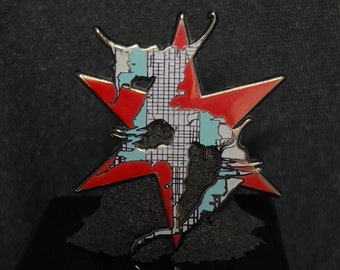 ZEDS DEAD CHICAGO glow in the dark edm merch hat pin dubstep merch, edc, edm, lost lands, electric forest merch, rave