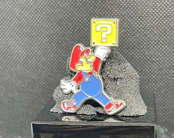 Super Mario Jumpman pin dubstep merch, edc, edm, lost lands, electric forest merch, rave