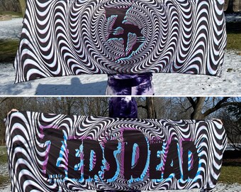 NEW ZEDS DEAD pash silk spandex comes with extra goodies. griz merch, subtronics, zeds dead merch, lost lands, wakaan merch, excision merch