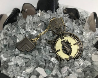 Till your heart stops ticking Manic Focus hat pin glow in the dark dubstep merch, edc, edm, lost lands, electric forest merch, rave