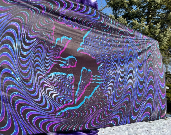 Featured listing image: NEW ZEDS DEAD pash purp blue silk spandex comes with extra goodies.