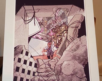 Goddamn, Gundam, Run boy, Run. Mobile Suit Gundam ART PRINT.