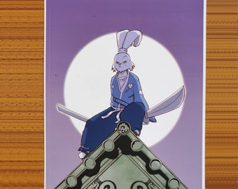 Usagi Yojimbo Moon A4 Art Print, Limited run