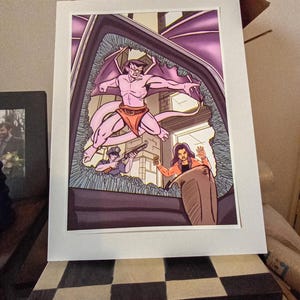 Goliath, and the Broken window theory. Disney Gargoyles ART PRINT.
