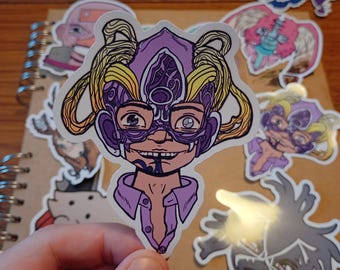 Alien Helmet, Creepy Kid Sticker