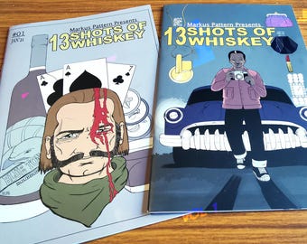 13 Shots of Whiskey, Comic Bundle, issues 1 and 2, festive sale