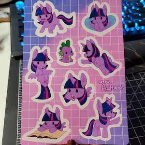 My Little Pony Twilight Sparkle Space Takers Sticker Sheet