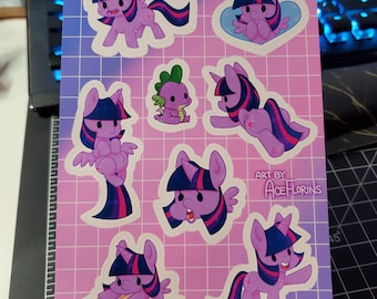 My Little Pony Twilight Sparkle Space Takers Sticker Sheet