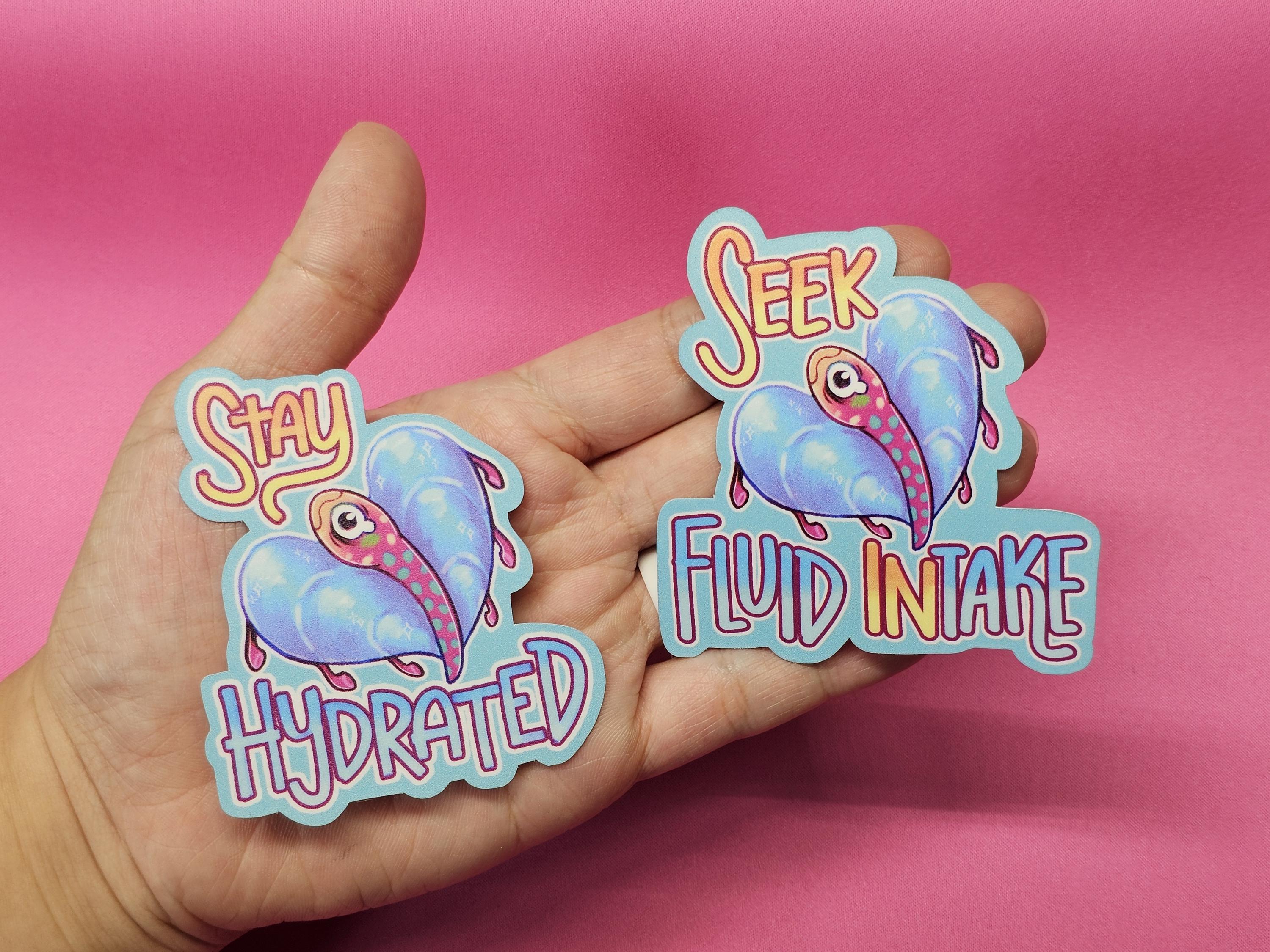 Hydration and Fluid Intake Bladderfish Stickers - Etsy