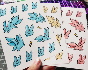 Final Fantasy Carbuncle Space Takers Sticker Sheet