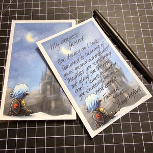 HANDMADE FFXIV Final Fantasy 14 Haurchefant 4&quot;x6&quot; Memo Pad