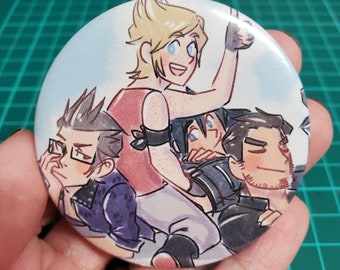 FFXV Final Fantasy 15 Chocobro Pile 2.25" Button