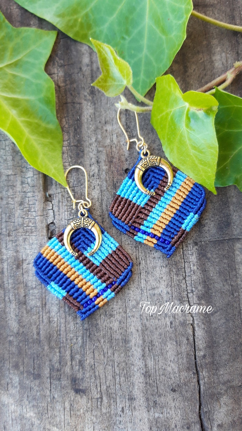 Macrame Earrings, Handmade Earrings Etsy Sweden