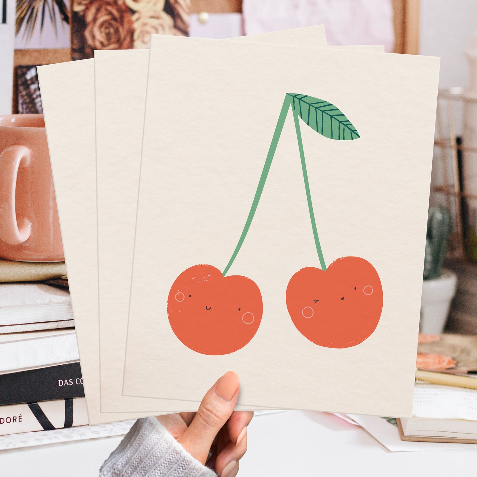 Cute Fruit Print Set of 3 Printable Nursery Wall Art Decor Etsy