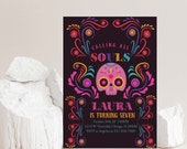 Day of the Dead Invitation Halloween Invitation Dia de Los Muertos Invitation Digital Party Invitation Birthday Invitation Fall Invitation