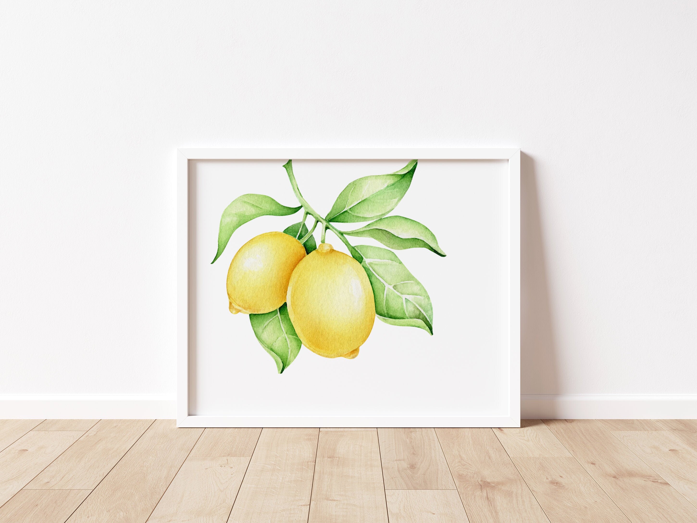 Lemon Print Printable Wall Art Lemon Nursery Decor Kids Room Etsy