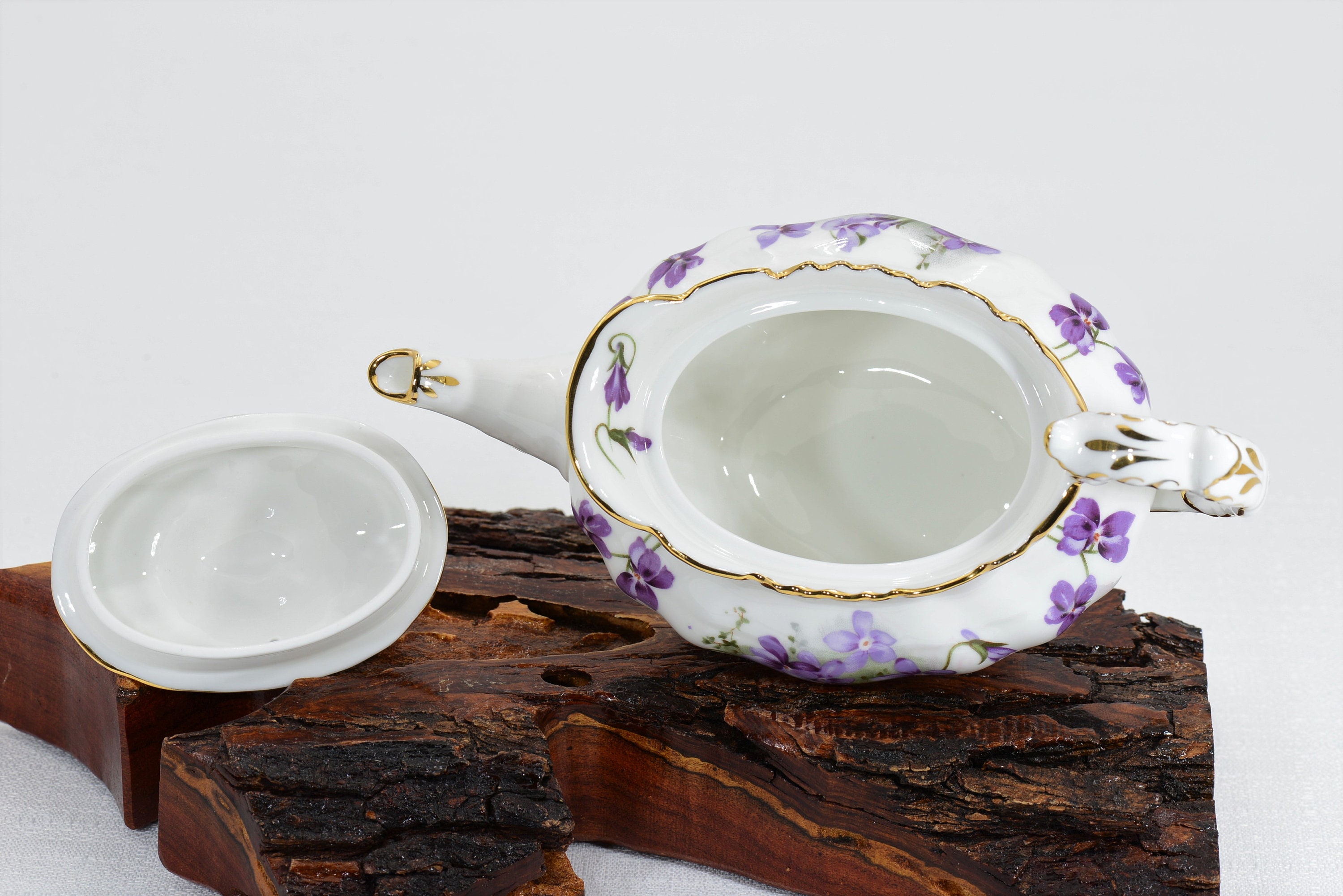 Hammersley Victorian Violets Teapot Vintage Ultra Rare Etsy