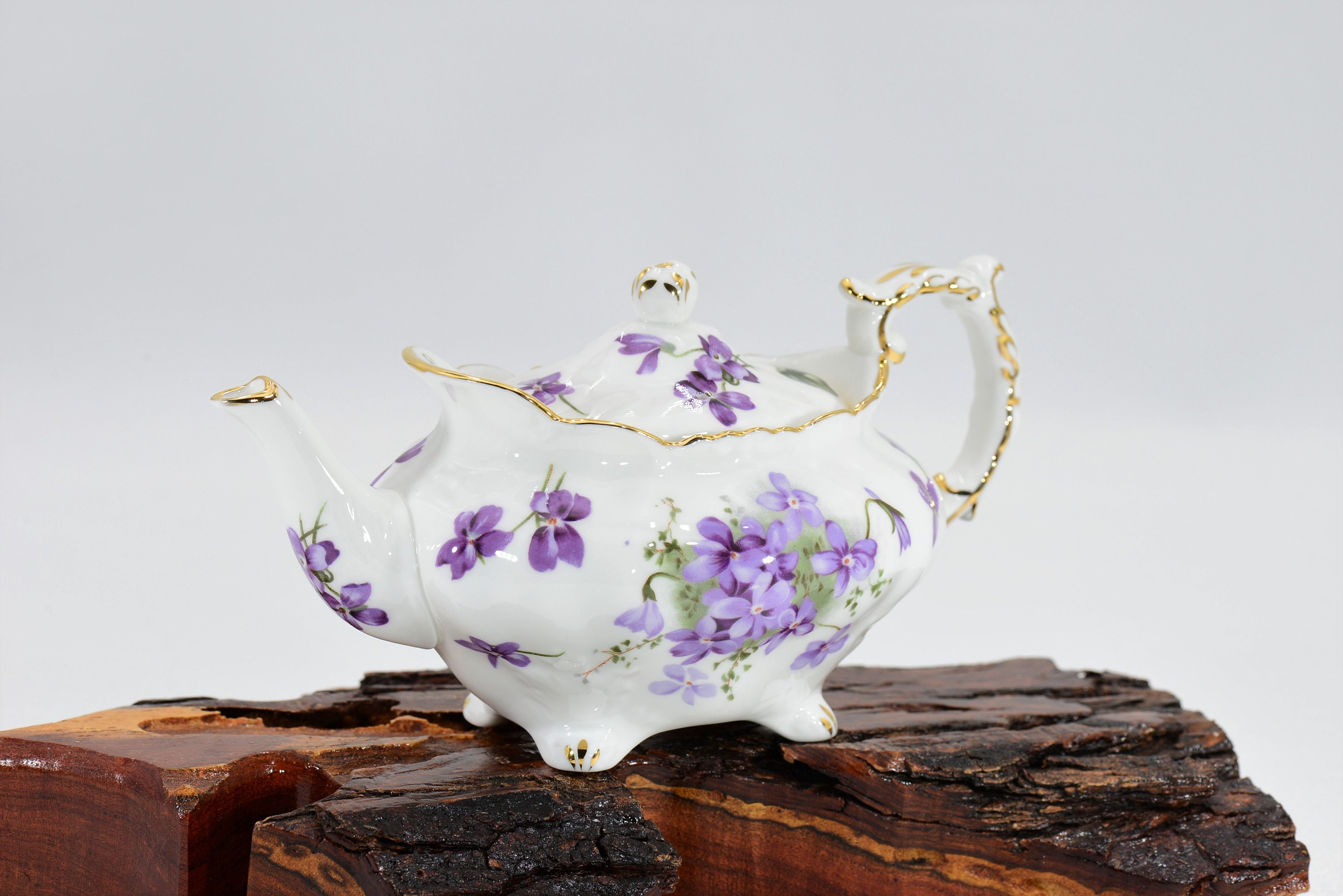 Hammersley Victorian Violets Teapot Vintage Ultra Rare Etsy