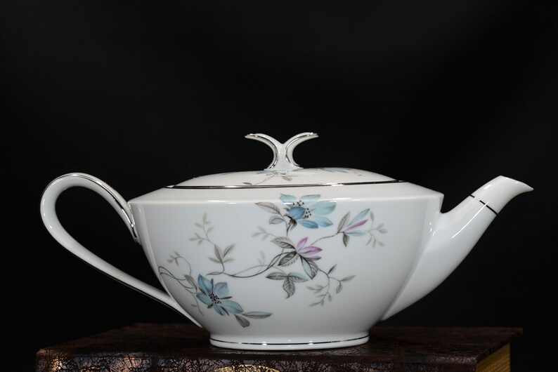 Noritake Lorene Teapot Rare Noritake Fine China Vintage Etsy