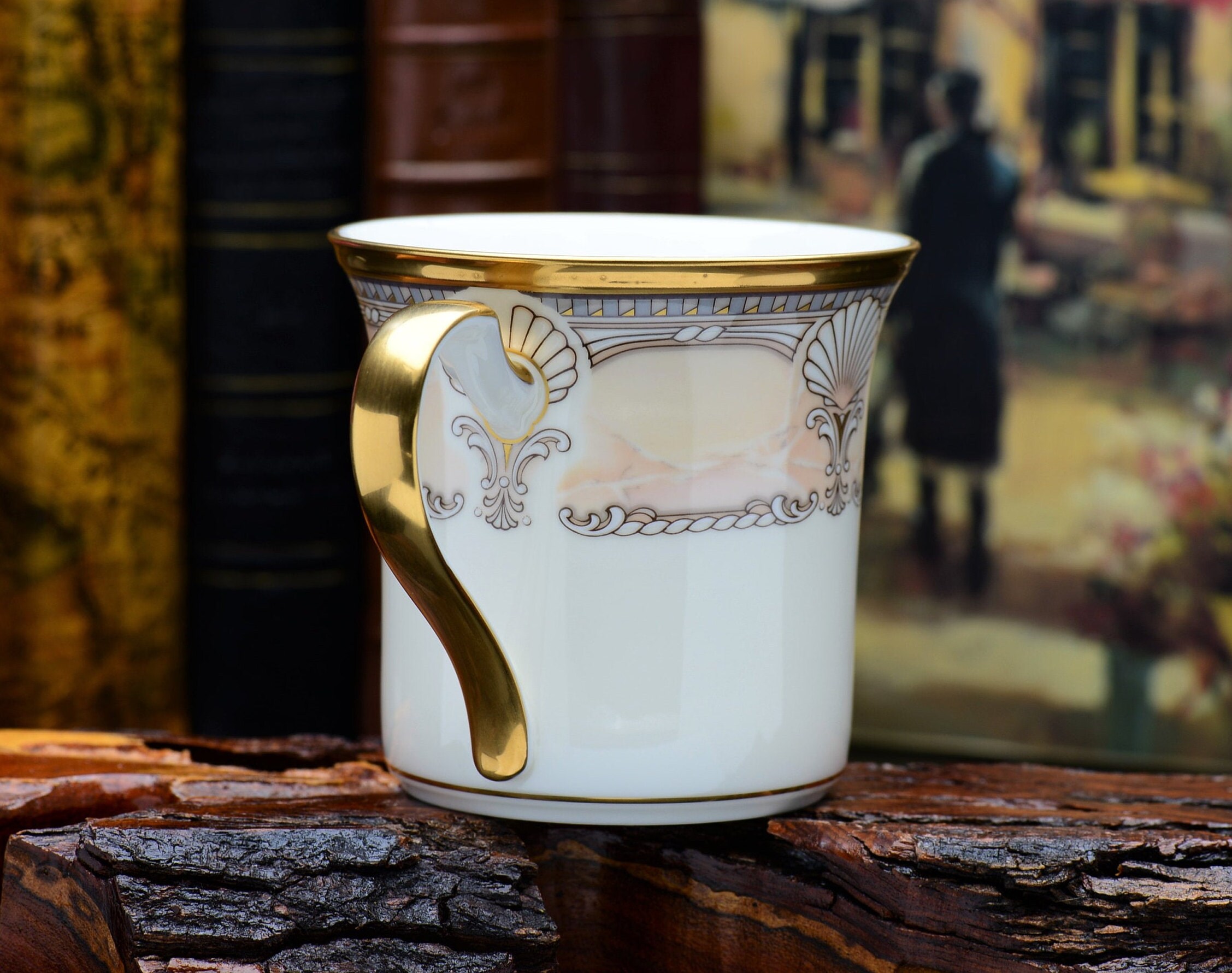 Home & Living Kitchen & Dining Rare Mug White Shell Coffee Mug Bone ...