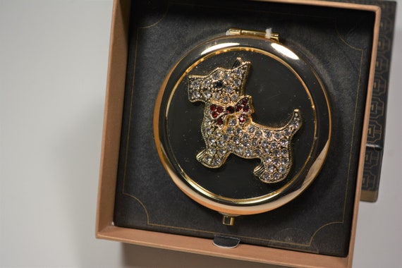 Monet Compact, Scottish Terrier Mirror Compact, Vi