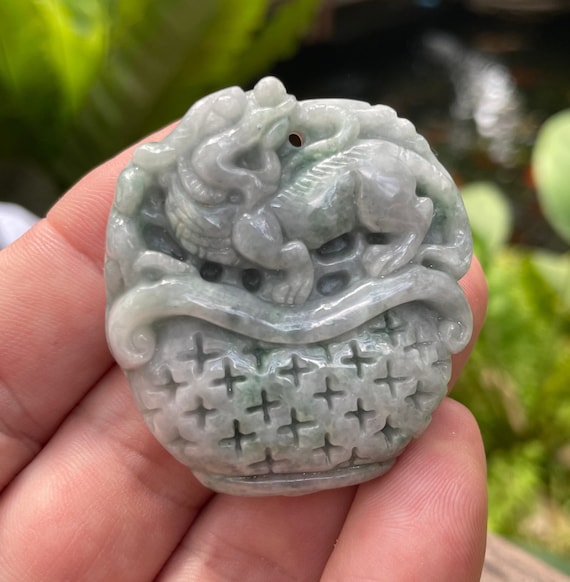 Hand Carved Jade Pixiu Dragon Hand Carved Jade Pixiu Dragon