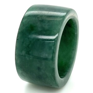 Apple Green JADE Ring Burmese JADEITE GRADE A from Myanmar 11US