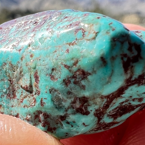 80cts Authentic Old Stock Bisbee Blue Turquoise Nugget