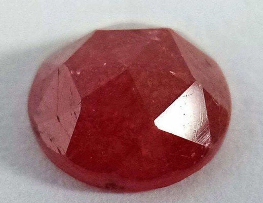 1.1cts Natural Round Faceted Ruby Red RUBY Gem UNHEATED From Mozambique ...