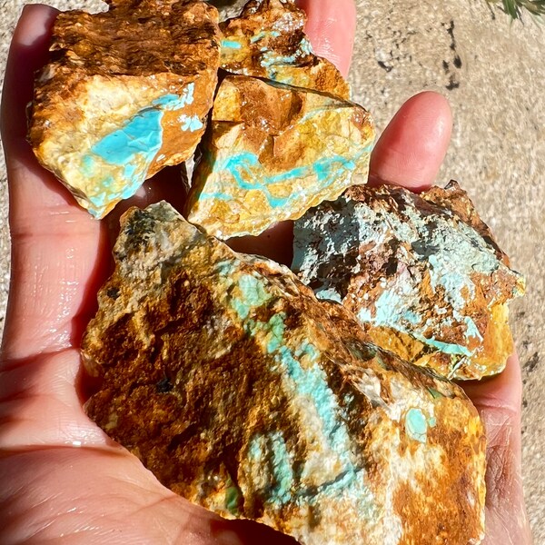 1150cts Untreated Royston Turquoise Nugget Specimens