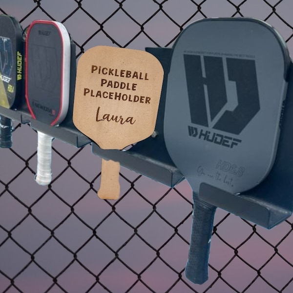Pickleball Placeholder Paddle Personalized Saves Your Spot in Open Play Line!