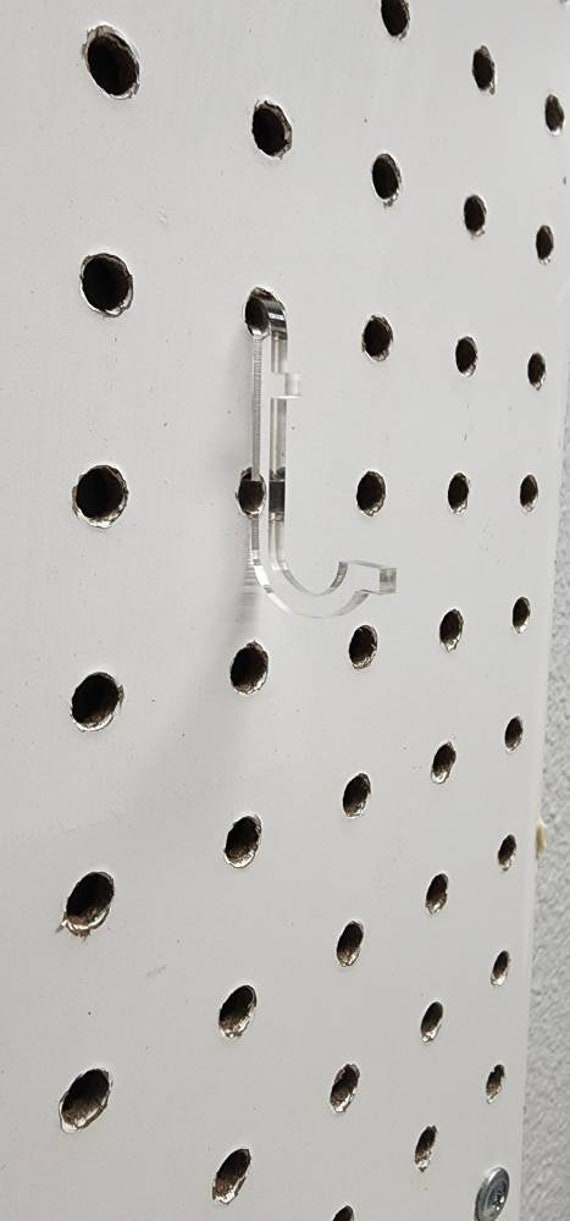 Buy Decorative Pegboard Hooks Clear Acrylic or Colors Including Glitter.  Online in India 